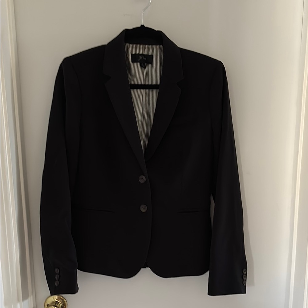 J Crew Black Blazer Tailored Fit Notched Lapels